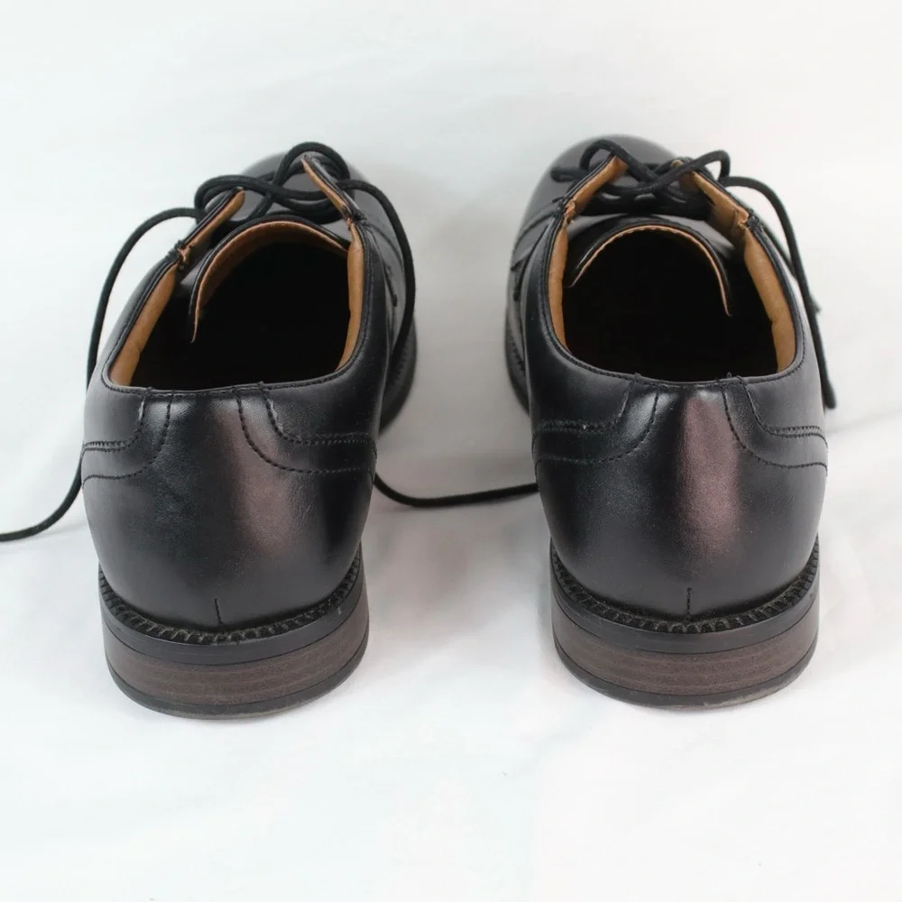 George Black Leather Dress‎ Oxford Shoes Mens Size 8W